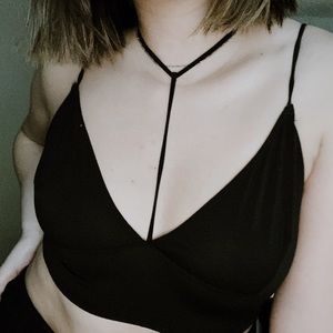 Urban Outfitters Bralette with Choker Detail